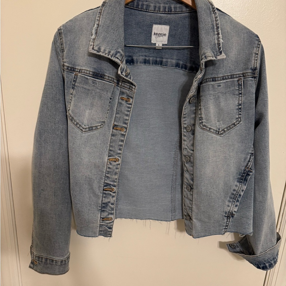 Kensie Light Blue Denim Jacket